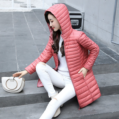 秋冬装新款女装宽松时尚气质胖MM大码羽绒服女连帽轻薄款羽绒衣潮