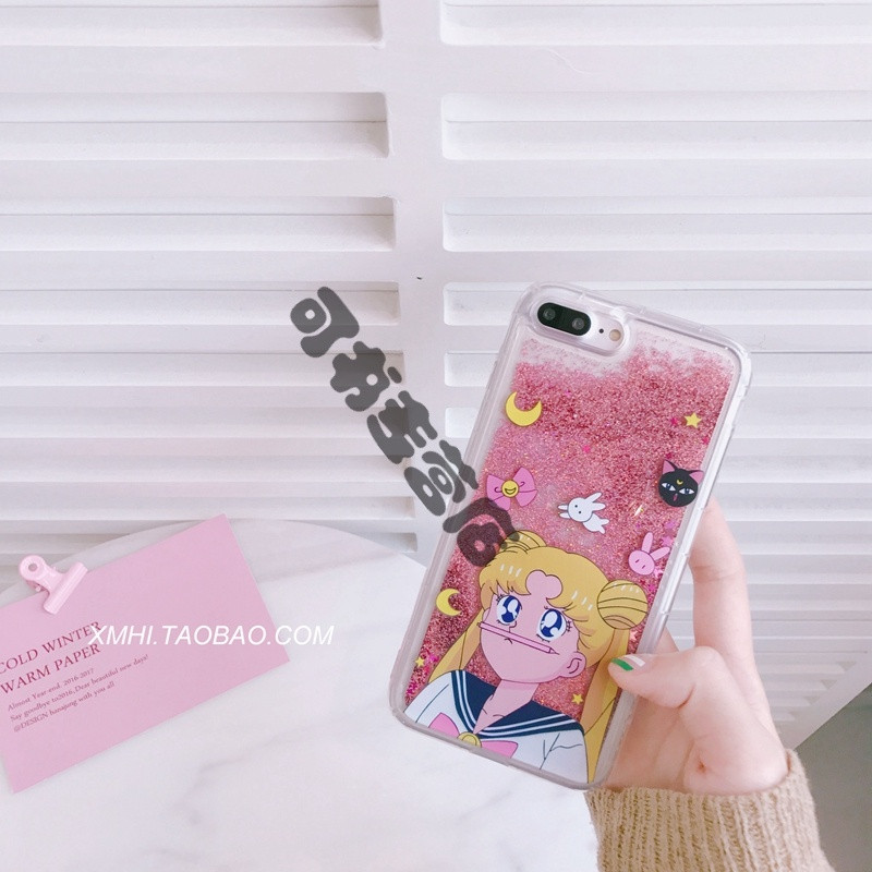 美少女流沙x20闪粉vivox9s手机壳x9s创意可爱卡通x7/plus潮女款