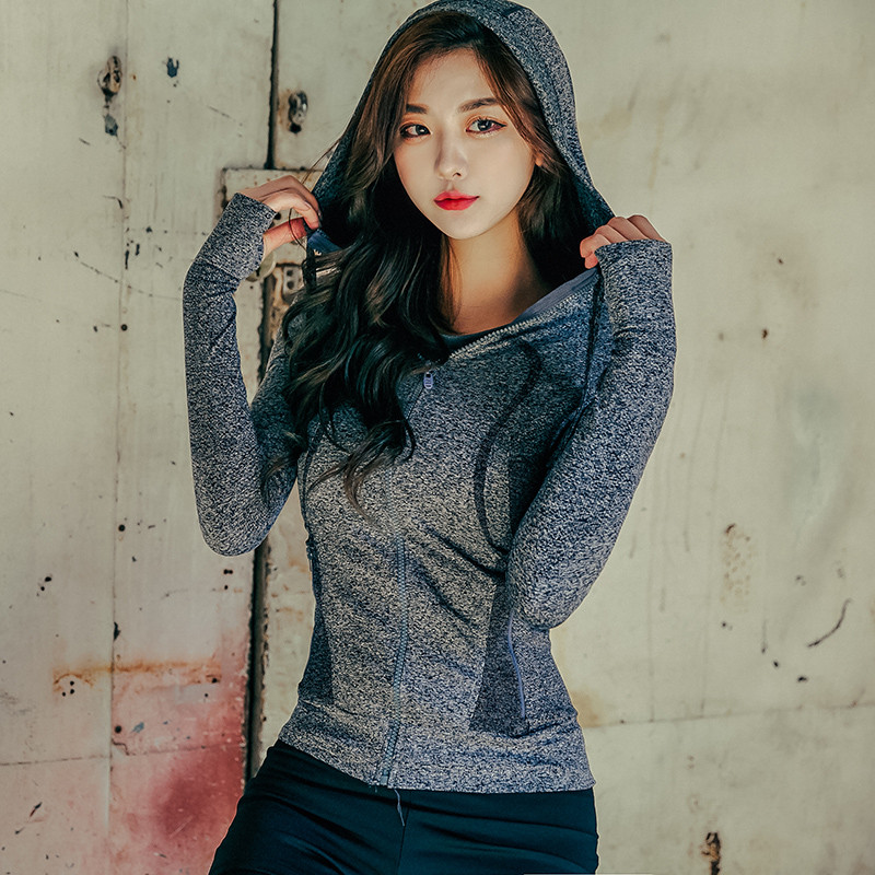 2017秋冬韩国瑜伽服外套女运动外套女士健身服健身服跑步衣外套女