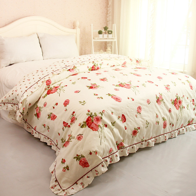 家纺秋冬全棉被套双人床被罩200x230 单件纯棉1.8m床 1.5m床