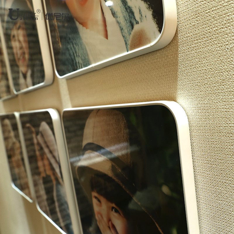 六宫格照片墙简约现代相框墙创意组和儿童房结婚照挂墙相框定制