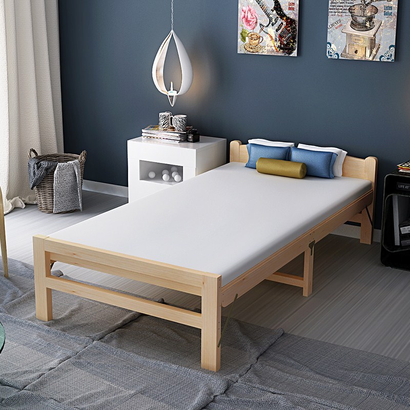 折叠床午休床硬板床板式床折叠单人床双人床1米宽 1.2米宽 檀星星床垫