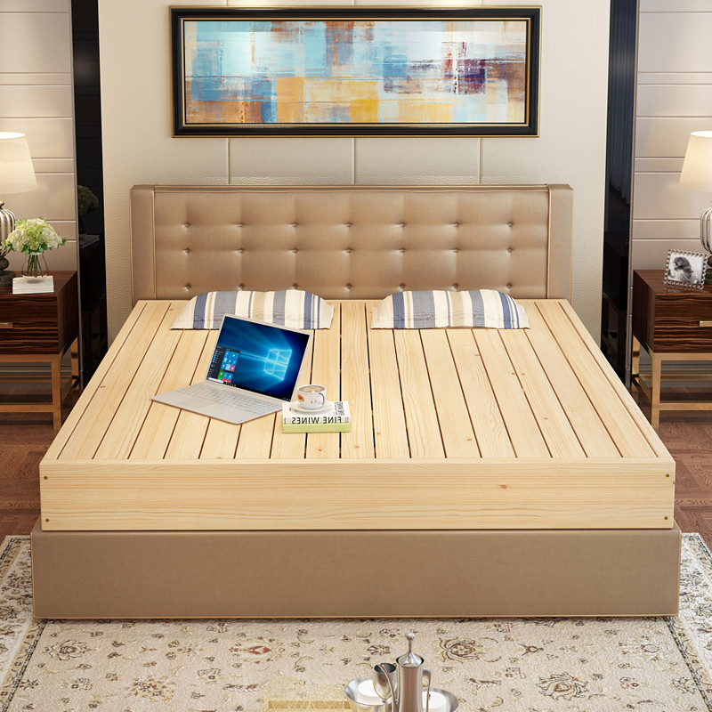实木硬板床垫1.8米1.5米松木双人床板加厚护腰榻榻米板定制