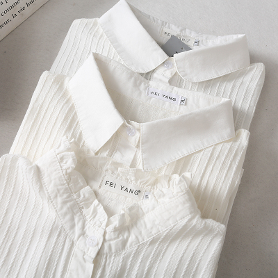 新款式秋装款胖妹妹大码女装职业白衬衫加肥加大胖mm200斤加厚长袖衬衣-定制款