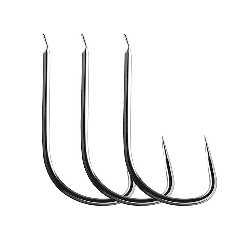 奔梦鱼钩无倒刺袖钩钓鱼钩50枚装钓鱼小配件钩子渔钩垂钓用品鱼钩