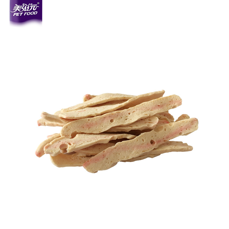 猫零食肉条 美味海鲜蟹肉片150g 肉干23省