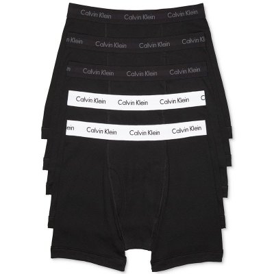 卡文克莱Calvin Klein CK内衣2021春夏新款男士时尚LOGO腰边五条装贴身平角内裤62102165-799