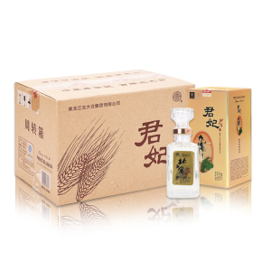 [酒厂自营]北大仓君妃酒50度酱香型白酒250ml*6瓶盒酒箱装