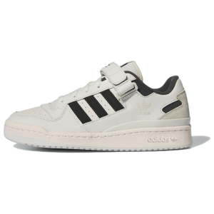 三叶草Adidas Originals FORUM 皮革绒面革 圆头舒适 保暖防滑 低帮 板鞋情侣同款白色 IE7217