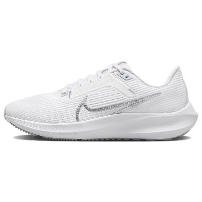 Nike 耐克 Air Zoom Pegasus 40 轻便透气减震防滑耐磨 低帮 训练跑步鞋 女款 白色