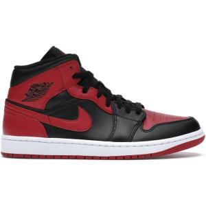 官方正品 Nike Air Jordan aj1耐克男鞋板鞋 中帮舒适 缓震透气 篮球鞋男554724-074 黑红款