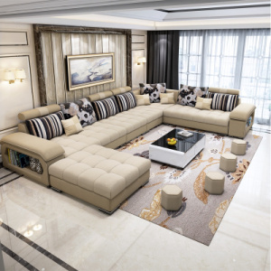 布艺沙发大小户型三人客厅2019新款北欧布沙发可拆洗组合L沙发