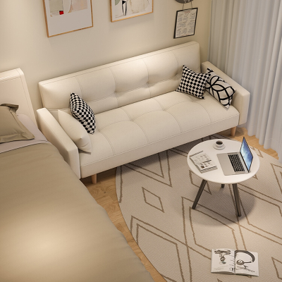 公寓沙发闪电客经济型小户型网红款沙发卧室女出租房客厅单人布艺小沙发