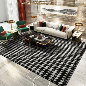 家柏饰(CORATED)色地毯客厅北欧风格沙发茶几垫灰色家用卧室新中式短毛
