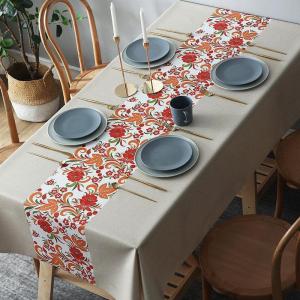 家柏饰(CORATED)北欧桌布防水防油防烫免洗餐桌布长方形台布茶几布桌垫PVC