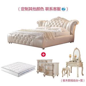 森美人床欧式风格床1.8米轻奢北欧现代简约床主卧卧室床