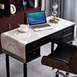 家柏饰(CORATED)欧式桌布书房家用书桌盖布写字台台布蕾丝花边布艺长方形茶几桌垫