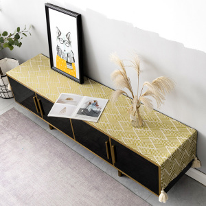 日式电视柜防尘罩盖布长方形茶几桌布布艺盖巾现代简约床头柜台布