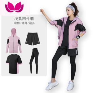 七斓健身服套装女新款大码宽松胖mm瑜伽服专业晨跑步运动速干衣