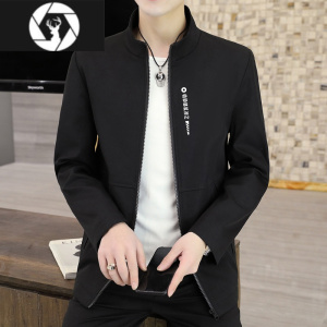 HongZun2023新款外套韩版修身立领夹克上衣青年男士衣服春季帅气男装