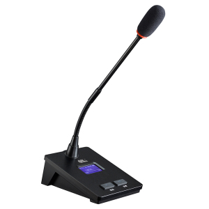 捷讯XC-3399Bc/d 无线列席单元 无线会议讨论话筒 专业音视频会议鹅颈麦克风 黑色