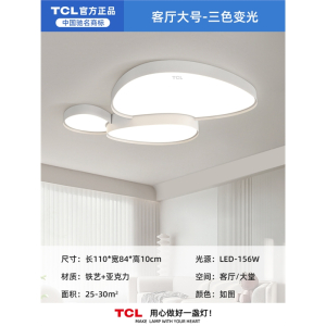 TCL灯具客厅灯 现代简约大气吸顶灯卧室灯具组合 屋套餐