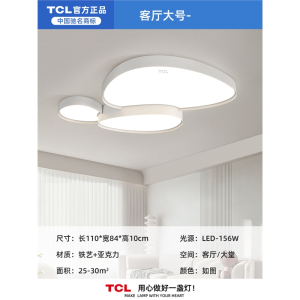 TCL灯具客厅灯2023 现代简约大气吸顶灯卧室灯具组合 屋套餐
