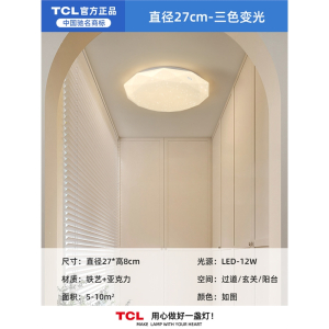 TCL星空阳台灯北欧简约现代入户衣帽间走廊玄关过道卧室 吸顶灯