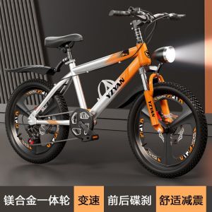儿童自行车7-10-12-15岁变速男孩小学生单车中大童避震碟刹山地车