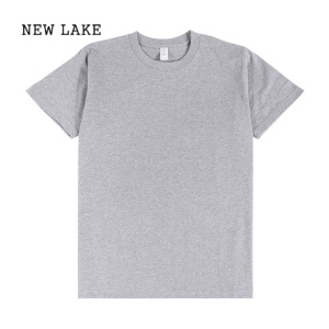 NEW LAKE255g纯棉全色系 白色短袖t恤纯色厚实宽松休闲女2024新款夏季
