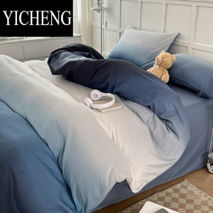 YICHENG渐变四件套床上用品非100床单被套夏季三件套宿舍三件套4
