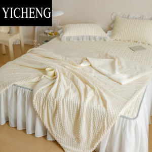 YICHENG2023夏季新品床裙款乳胶凉席子床套床罩夏被四件套夏天床上用品