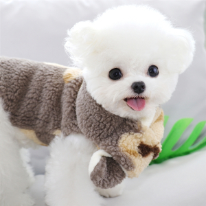 小熊马甲米妮狗狗衣服秋冬装泰迪比熊博美猫咪小型幼犬宠物冬季棉衣