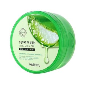 千纤草芦荟胶面霜凝胶补水保湿晒后呵护面膜搭档夏季护肤