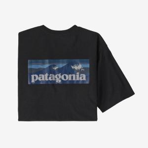 Patagonia Boardshort Logo巴塔哥尼亚时尚复古大logo男士T恤