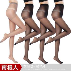 丝袜女夏天连裤袜春秋薄款长筒黑肉色菠萝超薄
