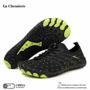 La Chessiers涉水鞋男女沙滩鞋速干防割赶海鞋防滑漂流溯溪游泳鞋潜水浮潜凉鞋