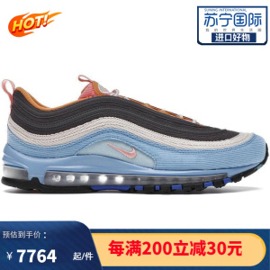 [限量]耐克Nike男士运动鞋Air Max 97系列轻质时尚 简约百搭 低帮休闲男士跑步鞋CQ7512-462