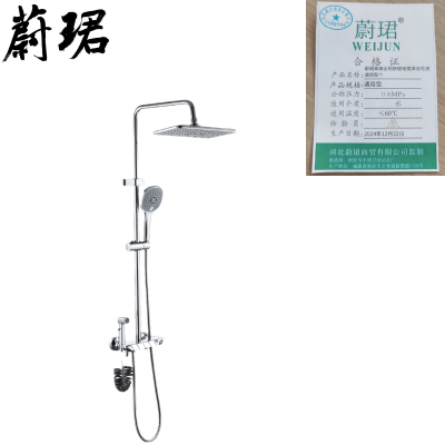 蔚珺高端全铜按键电镀淋浴花洒通用型个 WJ-8670