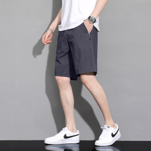 渔人船长夏季男士短裤轻薄透气迷彩印花纯棉休闲运动裤五分裤