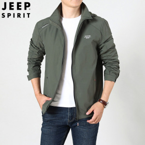 JEEP SPIRIT吉普男士外套2022春秋季新款休闲夹克登山服