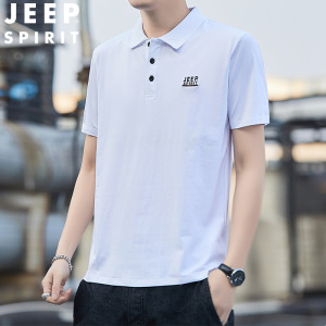 JEEP SPIRIT吉普男装正品牌短袖T恤男士翻领半袖棉polo衫