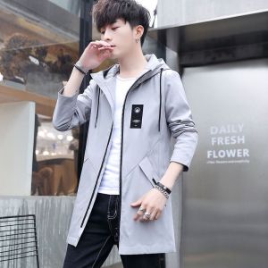 棉衣男加绒加厚中长款外套秋冬装防寒保暖棉袄男士休闲连帽棉衣服