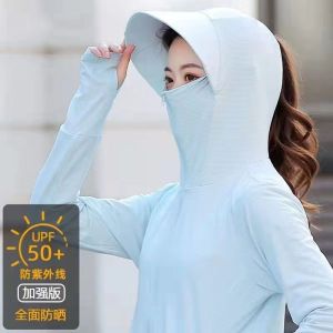 防晒衣女冰丝防紫外线夏季新款服薄款透气带帽潮流骑车短外套