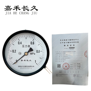 嘉禾长久 压力表轴向(带辽宁省级检定证书)Y100Z 块