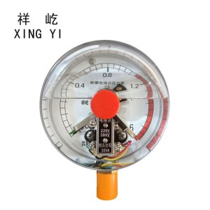 祥屹+抗震耐震电接点压力表检测定制型+YNXC150 +块