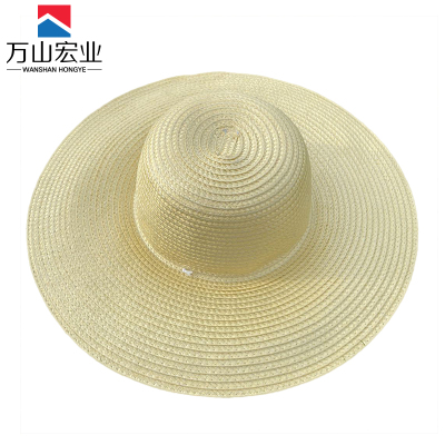 万山宏业 遮阳帽子 防晒草帽 WG035Q/顶