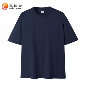 鑫捷登 男女同款230克全棉小落肩五分短袖JM821