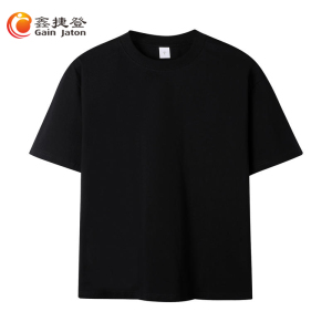 鑫捷登 男女同款230克全棉小落肩五分短袖JM821