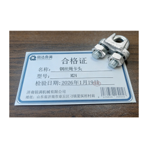 铭达鲁满 钢丝绳卡头 个